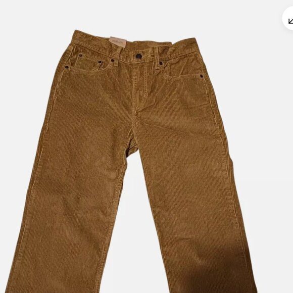 Levi's Low Pro Corduroy Straight Pants Womens 27x30 Irregular Mid-Rise Brown $69 - Picture 3 of 8